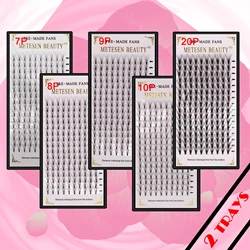 Metesen Beauty 2 case premade volume lash fans 16rows 7D - 20D premium natural silk lashes volume long false make up eyelashes Metesen Beauty 2 case premade volume lash fans 16rows 7D - 20D premium natural silk lashes volume long false make up eyelashes