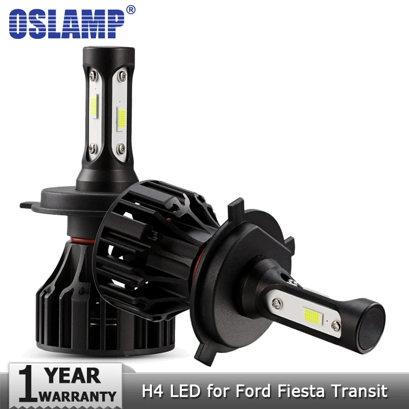 

Oslamp H4 Hi lo Beam LED Headlight Bulb COB Led Car Light Bulbs 72W 8000lm 6500K Auto Headlamp 12v 24v for Ford Fiesta Transit