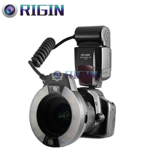 VILTROX JY-670 макро круговое кольцо Вспышка Speedlite GN14 с ЖК-дисплеем+ переходное кольцо 49/52/55/58/62/67 мм для всех DSLR камер