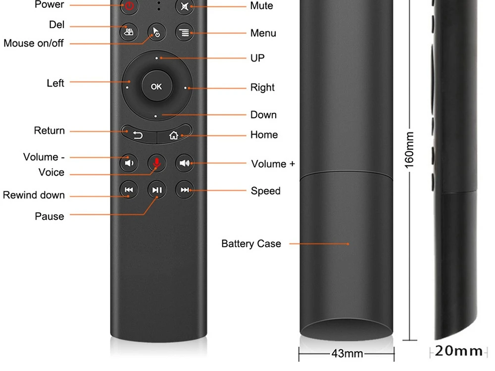 HUACP G20S Air mouse, гироскоп, голосовой поиск, дистанционное управление, универсальный 2,4G, беспроводная мини-мышь Fly air mouse G30 для Android Smart tv Box