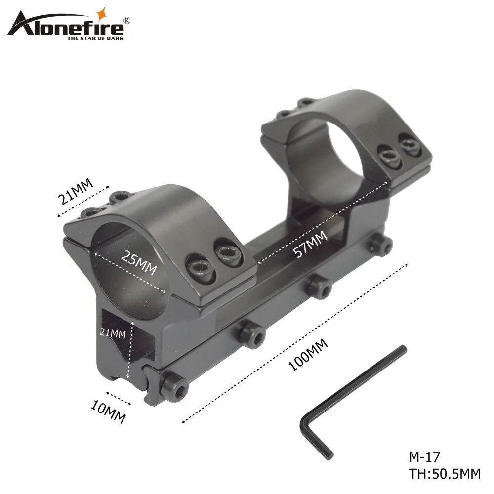 AloneFire M-17 25,4 мм двойной объем высокопрофильные Монтажные кольца прозрачные кольца ласточкин хвост 10 мм ласточкин хвост рельс