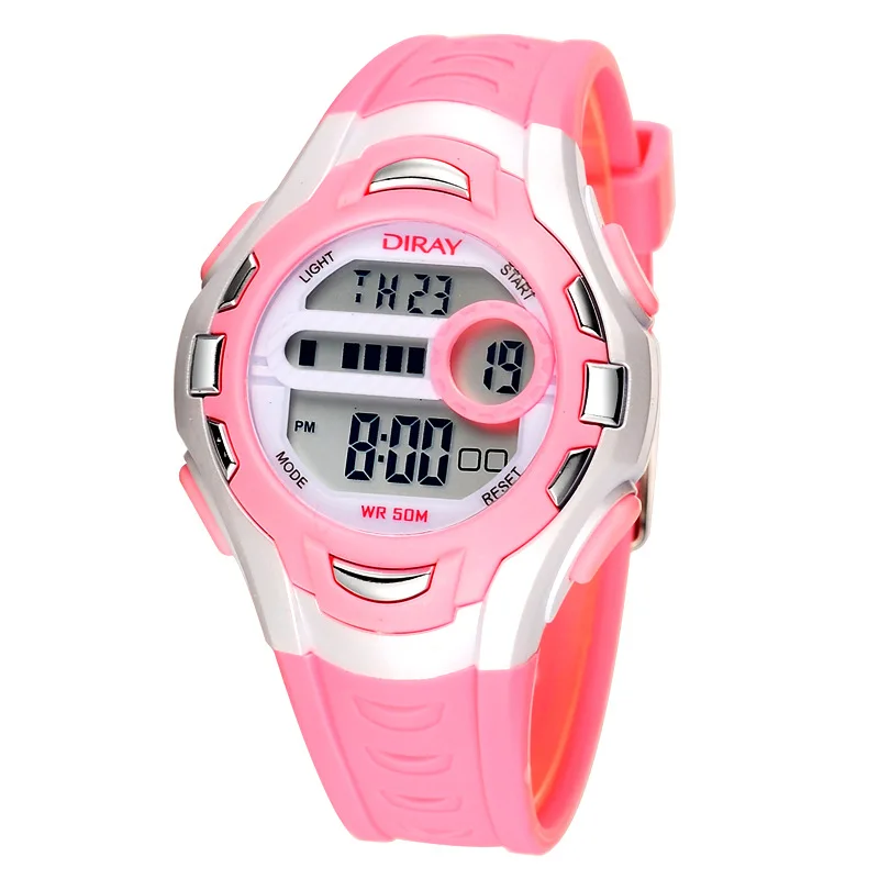 Montre enfant 2019 DIRAY брендовые цифровые часы детские спортивные водонепроницаемые