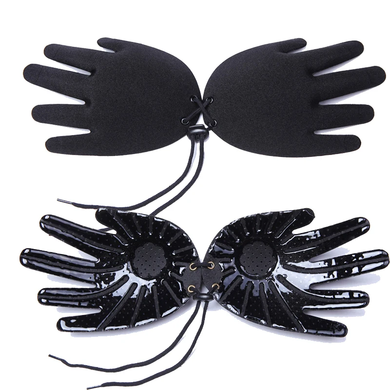 FLORATA Горячая Handshape Невидимый Push Up Самоклеющиеся Без Бретелек Blackless бесшовные
