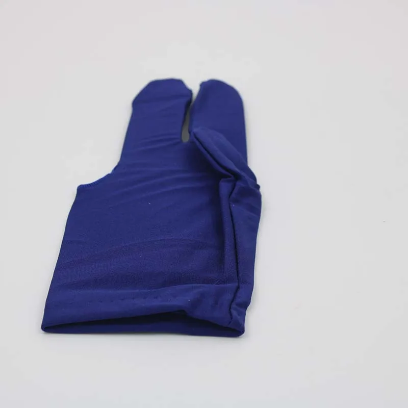 Синий цвет 2 шт. 3 пальца бильярдная перчатка, профессиональные бильярдные перчатки для игры в пул