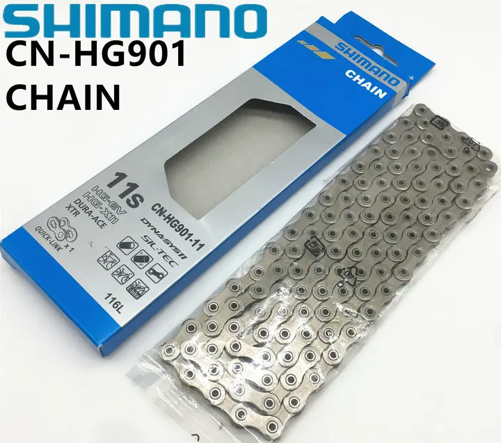 Top SHIMANO DURA-ACE XTR HG901 HG900 Chain 11-Speed Mountain Bike Bicycle Chain DURA ACE CN-HG901 MTB Road Bike HG-X SIL-TEC Chains 0