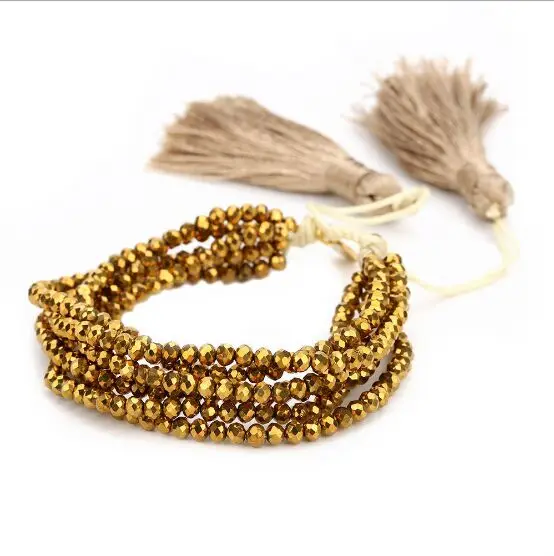 1 шт. MIYUKI браслет рот ювелирные изделия Золотой набор кристалл Pulseras Kiss Браслеты
