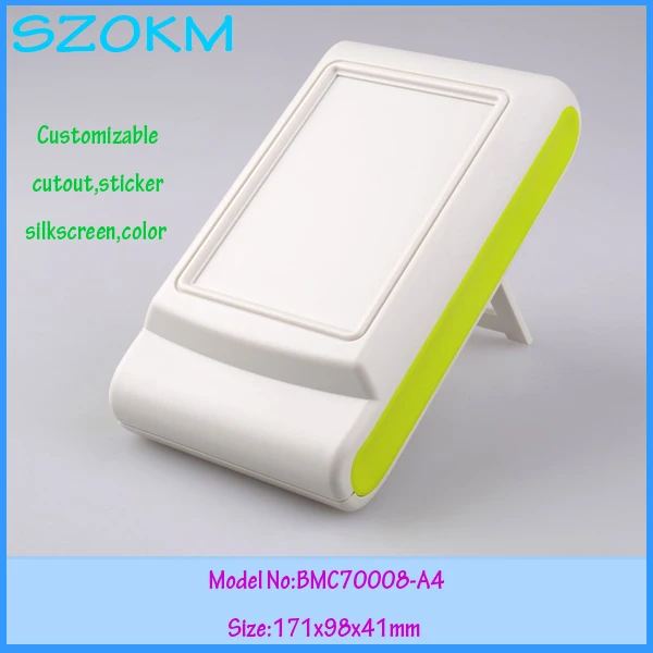 1 piece free shipping abs plastic handheld enclosures for electronics abs green color control box plastic