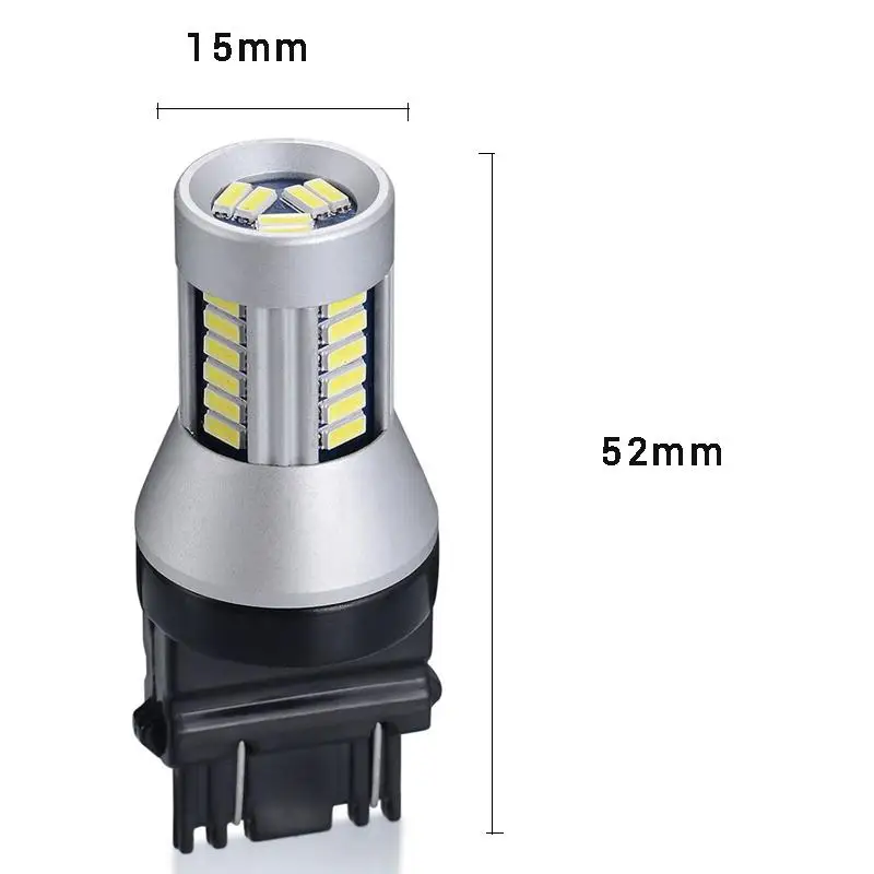 JSTOP Tahoe led дневной ходовой светильник canbus 12-24V T25 3157 P27/7 W 6000k 500LM внешние лампы дневного света авто светодиодный автомобильный Дневной светильник s