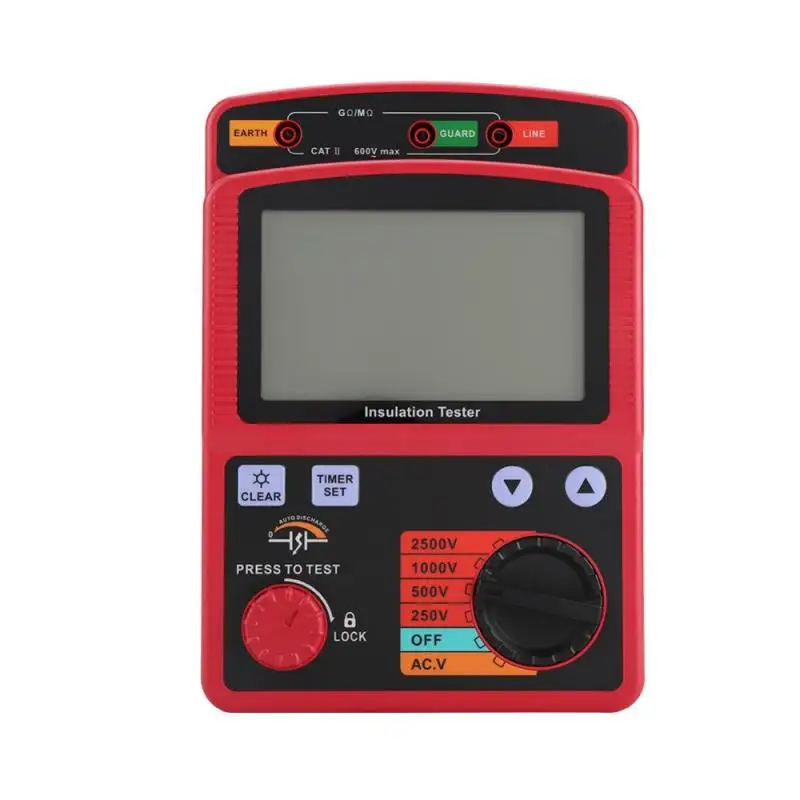 

GM3123 Portable Digital LCD High Voltage Insulation Tester with Auto Discharge Function