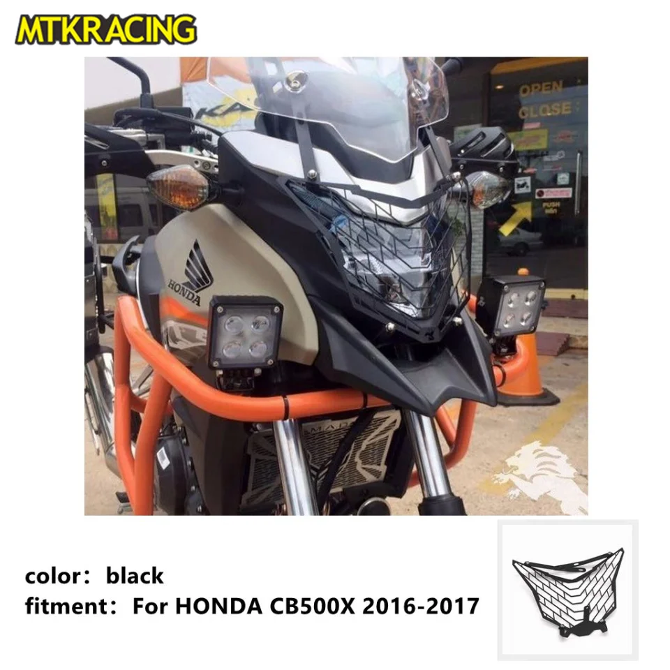 

MTKRACING For HONDA CB500X CB 500X 2016 2017 2018 2019 Motorcycle Accessories Headlight Grille Guard Cover Headlamp protection