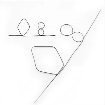 Cute Nitinol Shape Meta Memory Wire Fire Prediction number of Diamonds magic trick for close up magic Toys 1pcs/lot 1