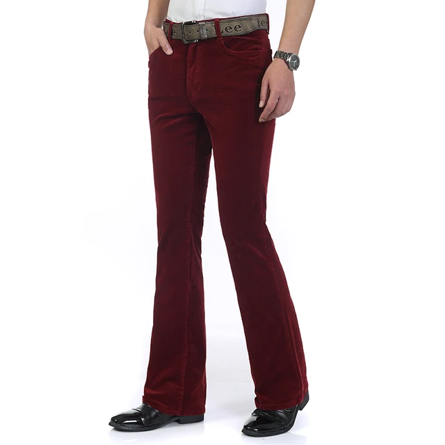 Free Shipping Autumn Men's commercial casual pants corduroy Flares ...