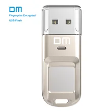 DM PD065 High-speed USB Flash Drive Recognition Fingerprint Encrypted Usb stick 32GB 64GB Pen Drive Security Memory usb 2.0 disk