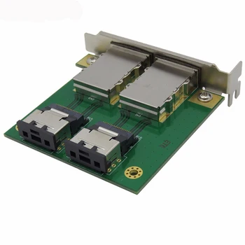 

Mini SAS SFF 8088 to SFF 8087 Adapter Board 36Pin to 26Pin PCI Half Height Bezel Adapter Card for Server Array