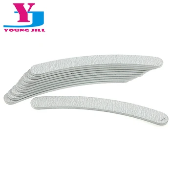 

10Pcs Curve Grey Nail Files Buffer Salon Professional Nails File Sand Paper Double Side Buffing File Nail Art Manicure Tools