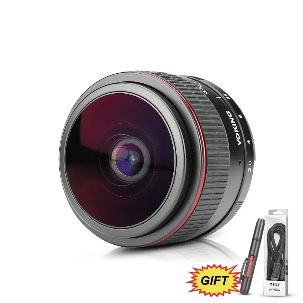 Объектив VOKING VK 6 5 мм f/2 0 Ultra Wide Ручной Рыбий глаз для Nikon Panasonic Olympus Micro Four Thirds