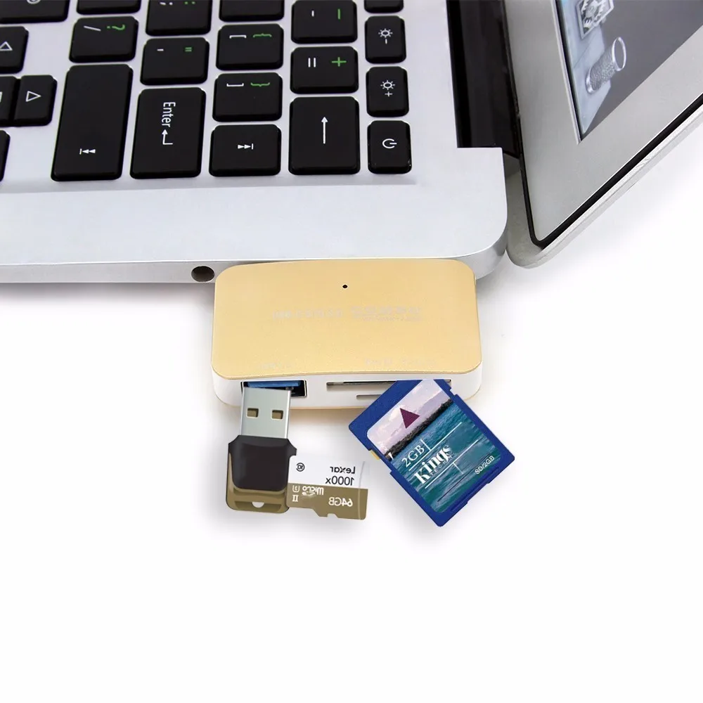 CHUYI Multi OTG концентратор с SD/TF Card Reader Micro USB 3,0 OTG сплиттер адаптер для ПК смартфон планшеты Macbook