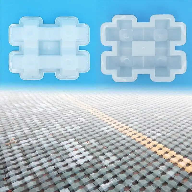 

DIY Plastic Path Maker Mold Manually Paving Cement Brick Molds Garden Stone Road Concrete Molds Pavement Best For Garden Home