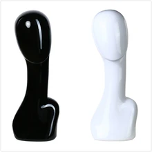 D27 Pearl black/white Head mannequins for female Hat hair Wig show Women model glasses accessories mannequin window Display