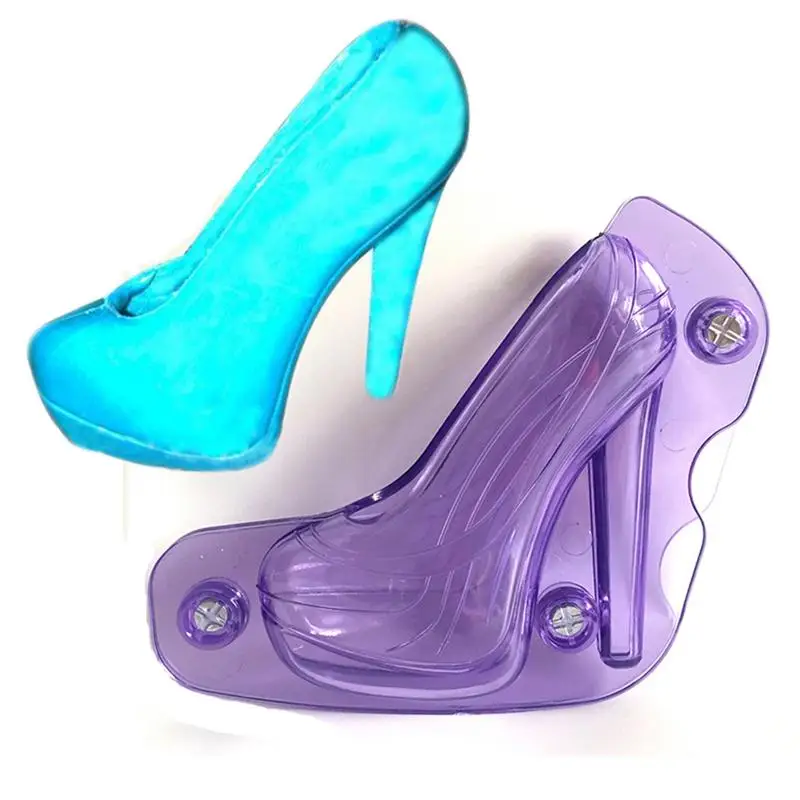 

Transparent Food Grade PC Plastic 3D High Heels Chocolate Mold Cake Mould