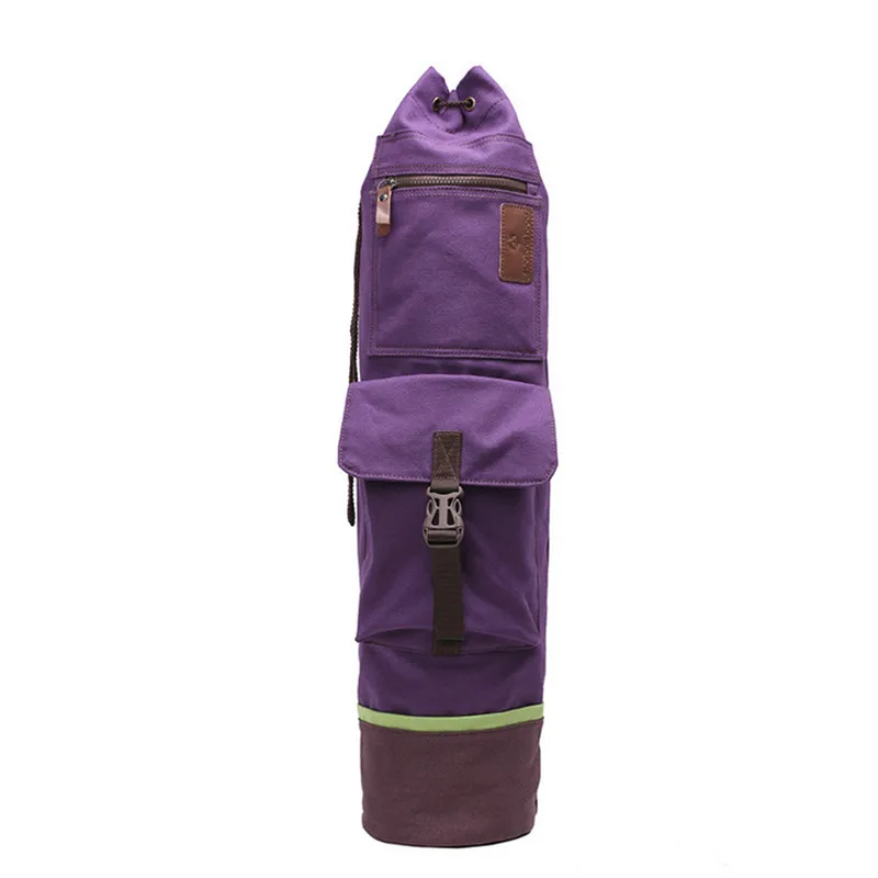  Canvas Yoga Bag Sports Bags Pilates Bag Portable Shoulderbag Men Women Fitness Backpack Sports Gym 