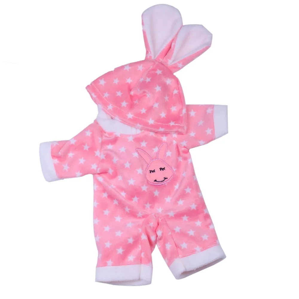 Кукла Luckdoll аксессуары для одежды розовый кролик набор =(1 шапка и 1 полный костюм)