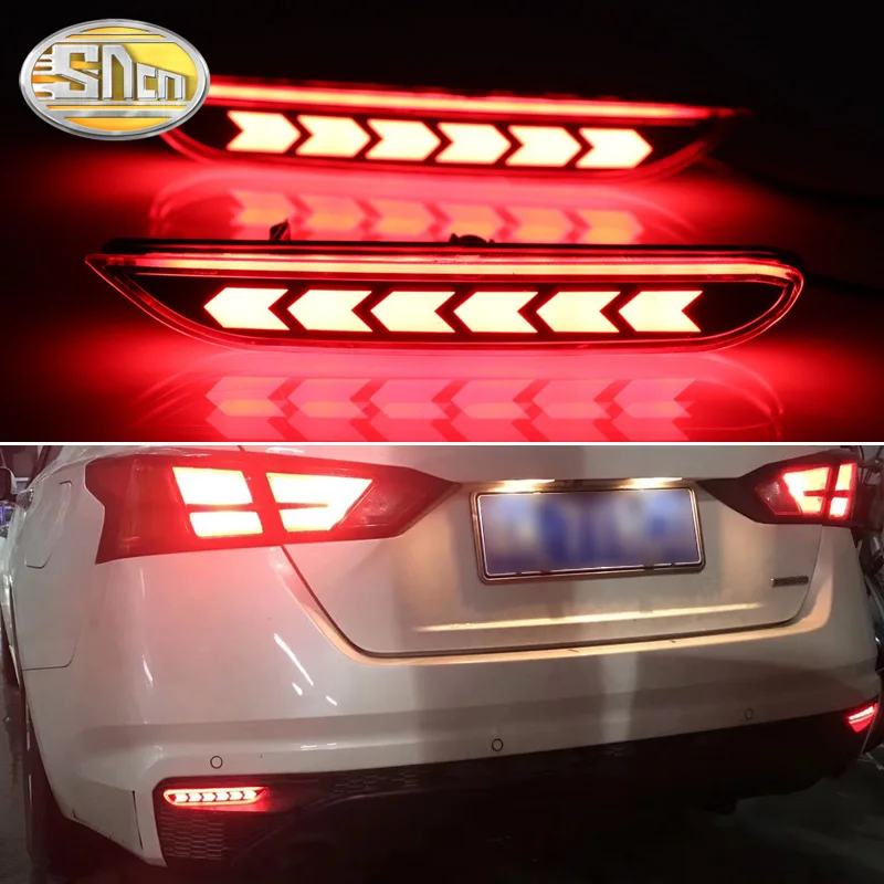 

For Nissan Qashqai 2016 2017 2018 Multi-functions Car Tail Light LED Rear Fog Lamp Bumper Light Auto Bulb Brake Light Reflector