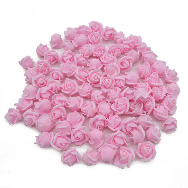 50 шт. обжимной мини 2 см розы искусственная пена бутон розы для украшения свадьбы DIY венки ремесло подарочные принадлежности