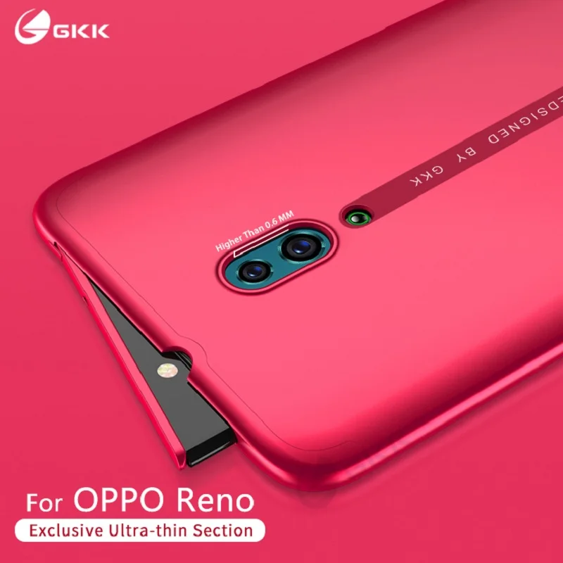 GKK 2 в 1 чехол для OPPO Reno 2 Z 10X Zoom чехол Полная защита противоударный Ультратонкий матовый чехол для OPPO Reno 2 Z 10X Zoom чехол