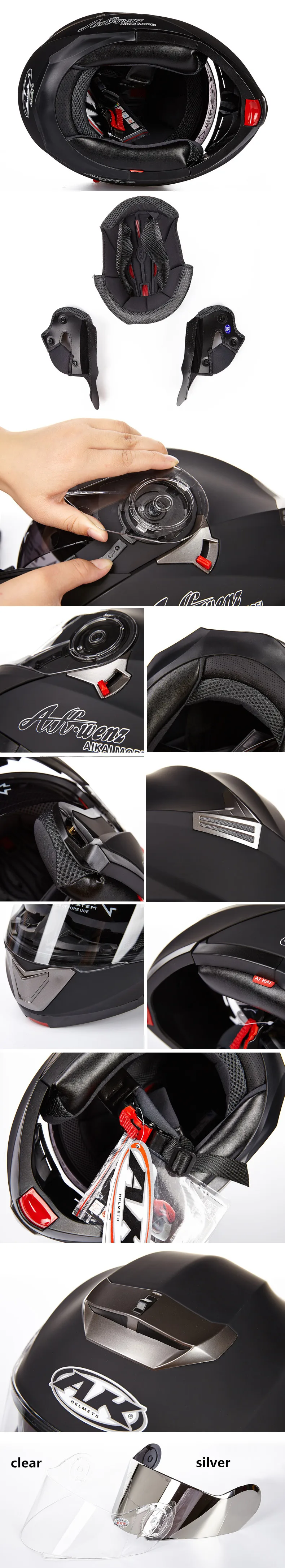 Лучшие продажи, безопасный шлем для всего лица, мотоциклетный шлем, откидной модульный шлем с внутренним солнцезащитным козырьком, мотоциклетный шлем