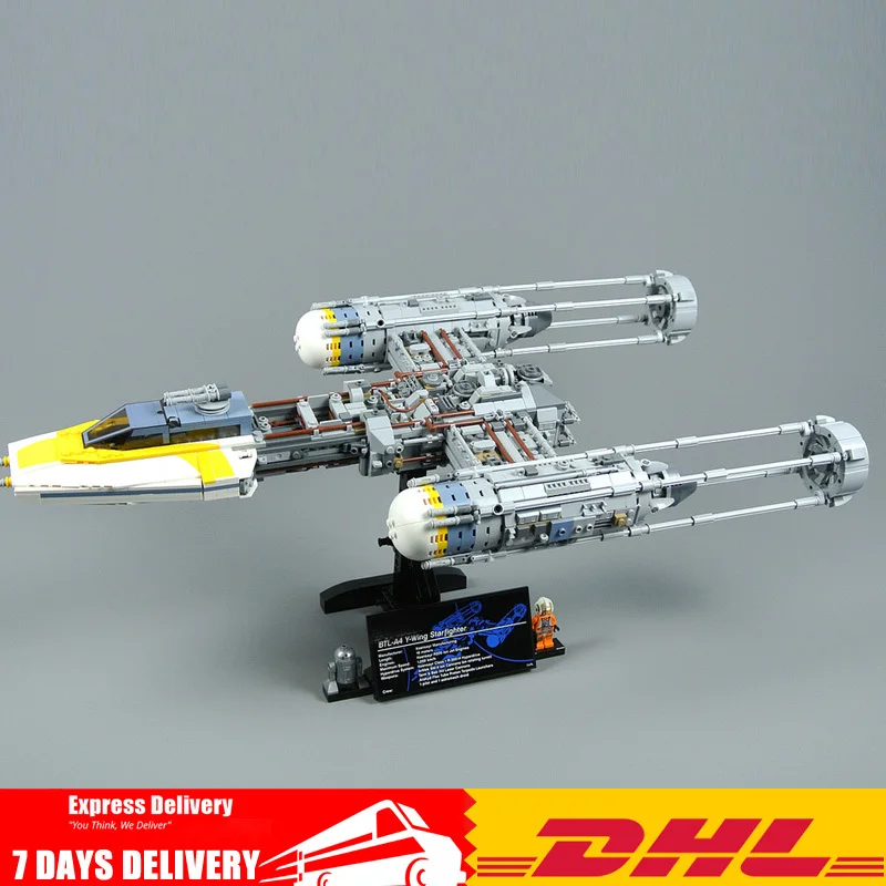 

Compatible Legoingly 75181 Lepin 05143 2203Pcs Star War The Y-Wing Starfighter Set Model Building Blocks Bricks Toys for Kids