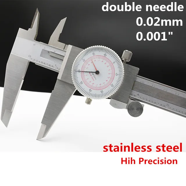 Stalwart 0-6 Inch Dial Caliper – Stainless Steel, Shockproof, With Plastic Case, For Precision Measuring