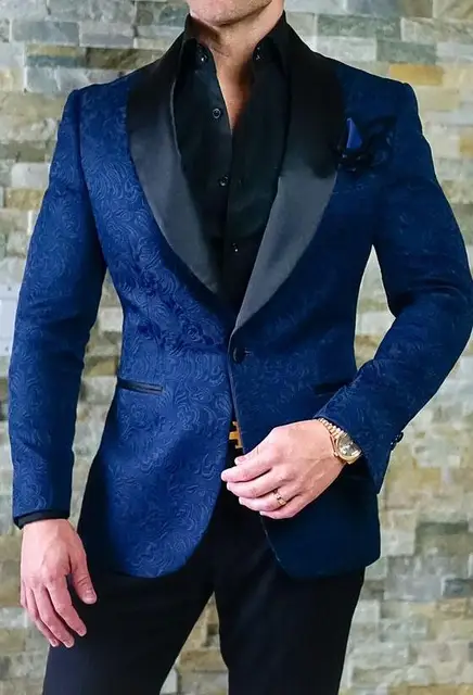 2019-nuevo-Jacquard-azul-marino-patr-n-p