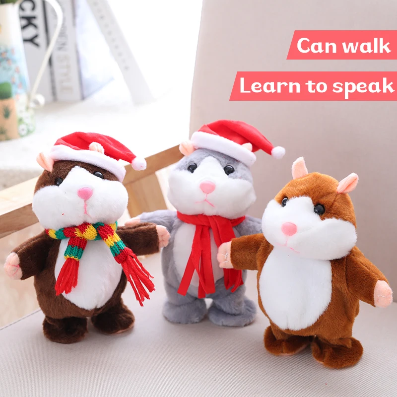 Hot Talking Hamster Electronic Pet Plush Toy Cute Sound Record Hamster