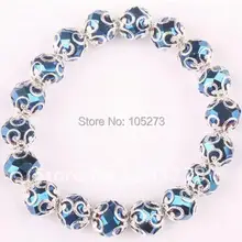 Из тёмно-синего хрусталя эластичный браслет Модный женский браслет ювелирные изделия из кристаллов Новинка FN1342