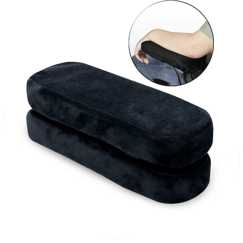 Sandistore Ergonomic Momery Foam Chair Armrest Pad Comfy Office Chair Arm Rest Cover for Elbows and Forearms Pressure Relief 