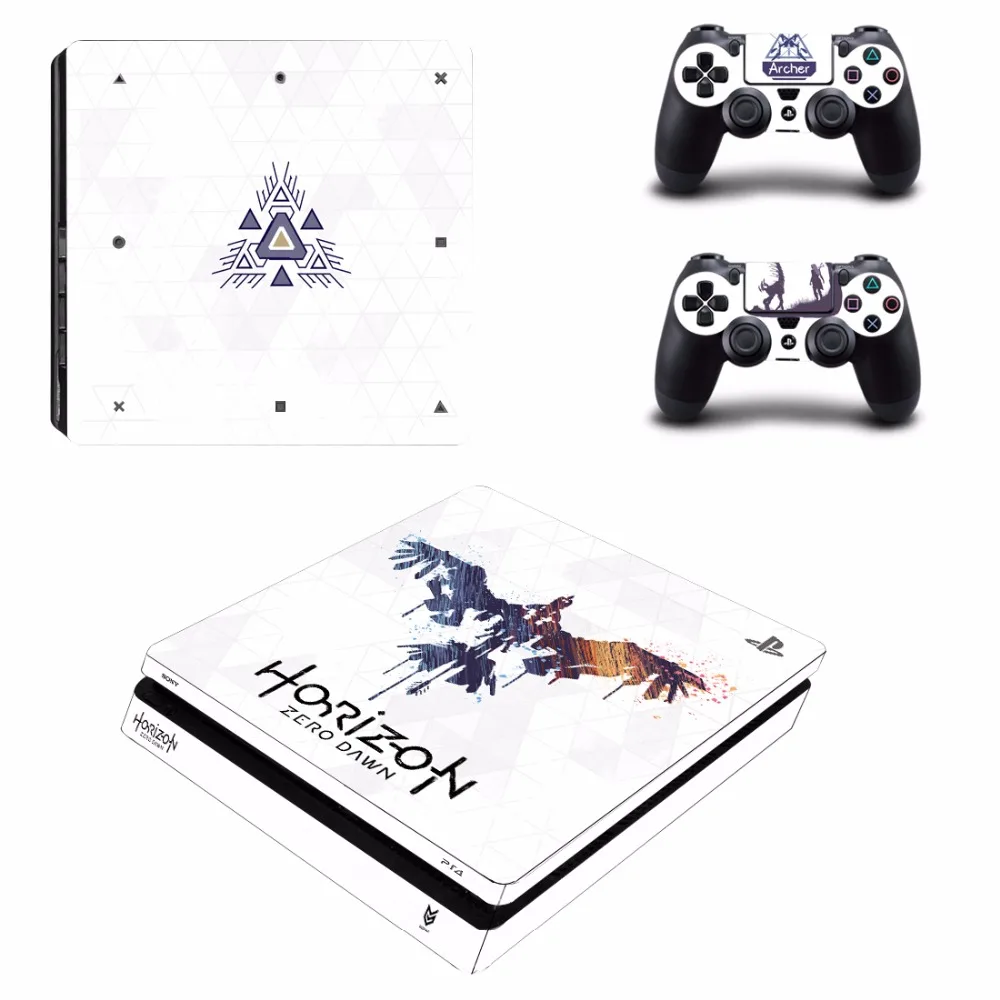 Тонкий виниловый стикер Horizon Zero Dawn PS4 для консоли Sony PlayStation 4 и 2
