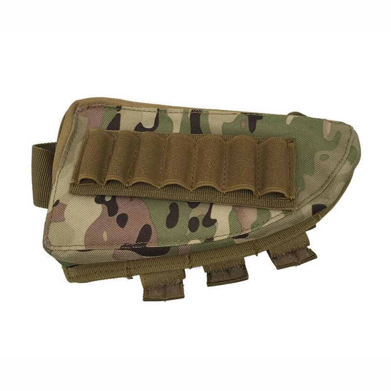 

Nylon Army Tactical Accessories Bag Magazine Portable Pouch Cartridge Pouch Hunting Shooting Rifle Gun Buttstock Pouch 5 Colors