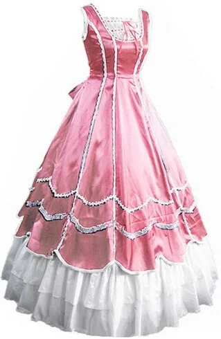 (GT023) New SummerGothic Lolita Dress Halloween Victorian Medieval Dress Southern Belle Costumes For Adult ruffles 2029 gaess medieval dress costume cartoon character costumes dress medieval dress