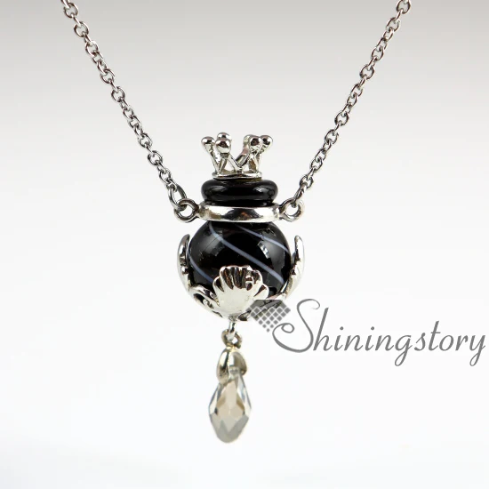 ball diffuser necklaces wholesale glass small perfume bottle