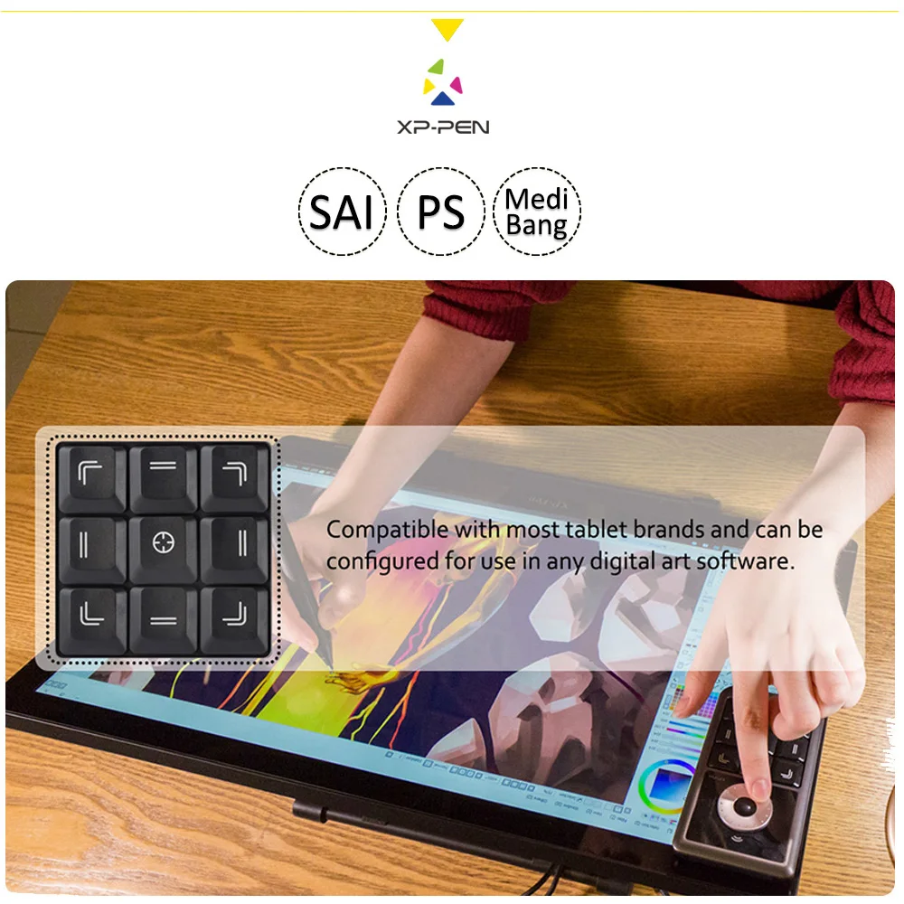 Goedkoop XP Pen AC19 Snelkoppeling Remote Express Toetsen Keyboard voor Tekening Display en Tekening Tablet