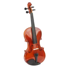 4/4 Full Size Acoustic Violin Fiddle Natural Basswood Body Violino with Case & Bow & Rosin Musical Instruments for Beginner