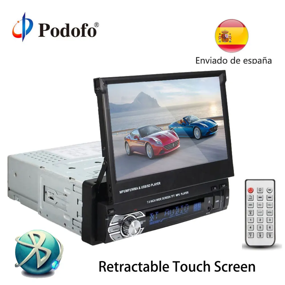 Podofo 1Din Car Audio 7\