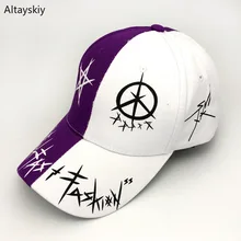 Бейсболка s Женская Лоскутная Печать Регулируемая шикарная женская s Кепка трендовая хип-хоп Досуг простые студенческие корейские Стильные Шапки Karajuku