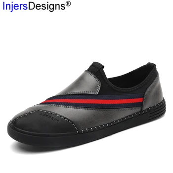 

Quality Leather Casual Shoes Men Slip-On Loafers Fashion Handmade Shoes Zapatos De Hombre Soft Moccasins Flats Men Driving Shoes