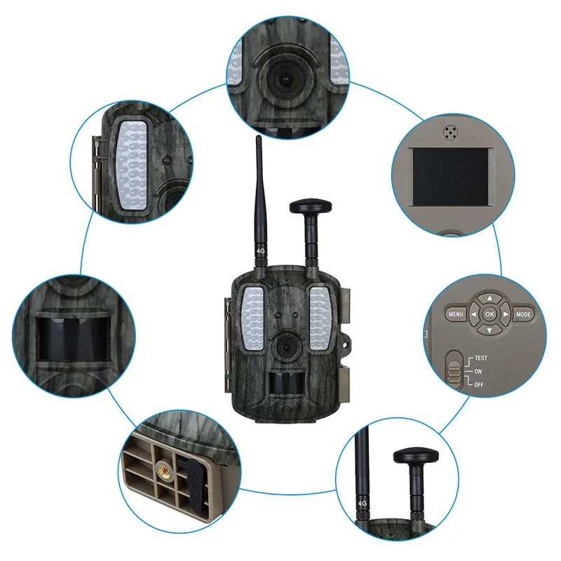 Neue Jagd Kamera Staubdicht Foto Fallen E-mail GPS Nacht Infrarot Hunter Tragbare Kameras Scouting
