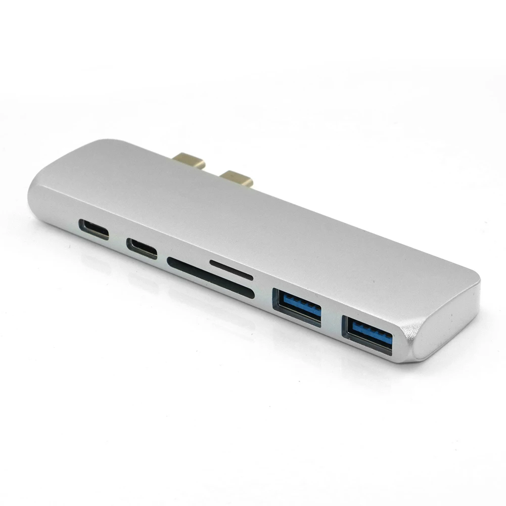 

7 in 1 USB-C Type C HD Output 4K HDMI USB 3.0 Adapter HUB SD Card Reader USB-C Charging Port For MacBook Pro
