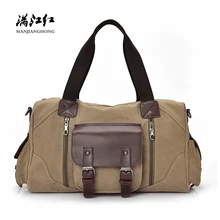 Винтажная Холщовая Сумка на плечо для путешествий, Мужская большая Повседневная дорожная сумка для путешествий, кожаная сумка для отдыха, сумка для путешествий, сумка для багажа 1375
