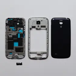 Новый полный корпус для Samsung Galaxy S4 Mini i9190 i9192 i9195 корпус + передняя рамка + задняя крышка + главная Кнопка запчастей