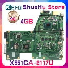 KEFU For F551C ASUS R512CA X551C X551CA X551CAP 2117U CPU 4GMemory laptop motherboard tested 100% work original mainboard KEFU For F551C ASUS R512CA X551C X551CA X551CAP 2117U CPU 4GMemory laptop motherboard tested 100% work original mainboard
